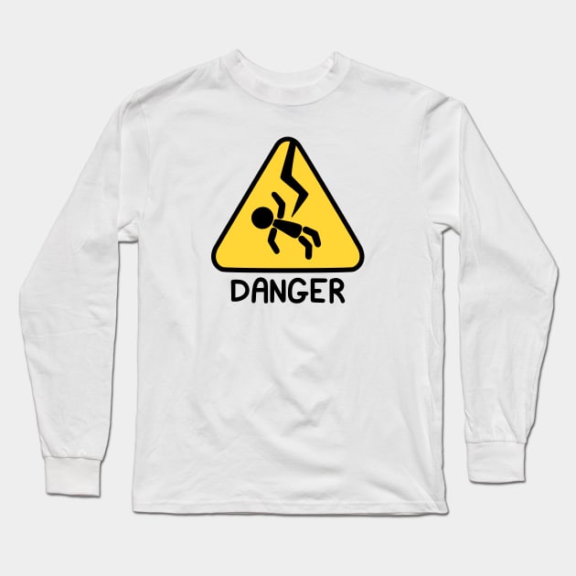 DANGER - (Electrocuted Person) Long Sleeve T-Shirt by JadedOddity